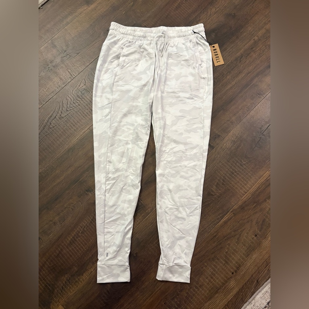 White Camouflage Jogger Pants - Women’s Small